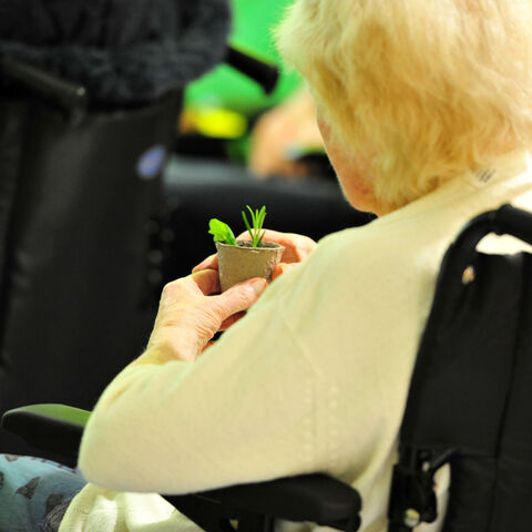 Photo of a participant during "The Garden" performance