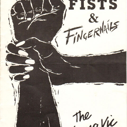 Front cover of the programme for "Fists and Fingernails"