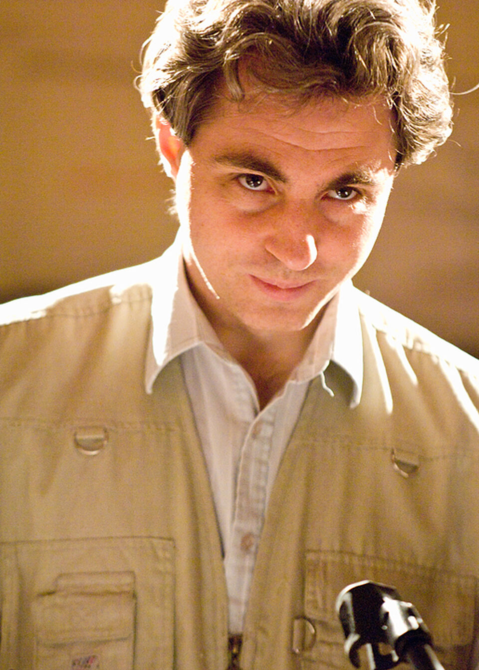 A picture of David Munns rehearsing