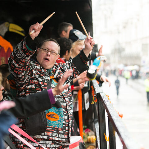 Spare Tyre Band performing at the Lord Mayor's Show
