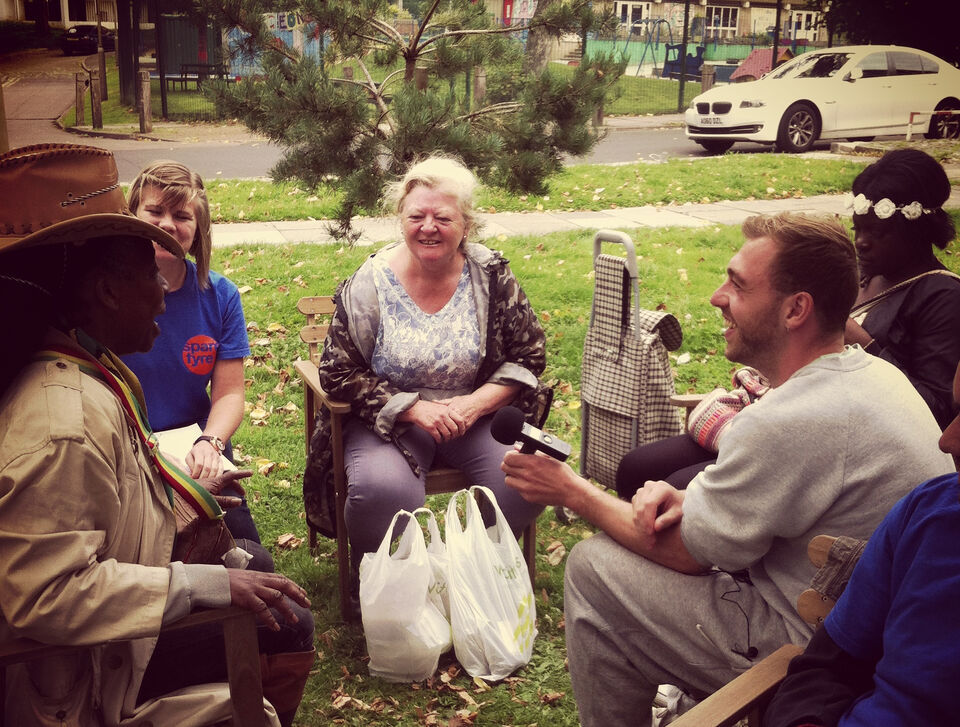 Spare Tyre participants with Roehampton residents