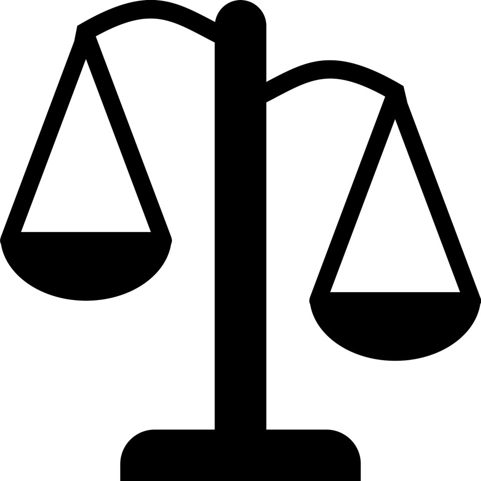 A par of balance scales