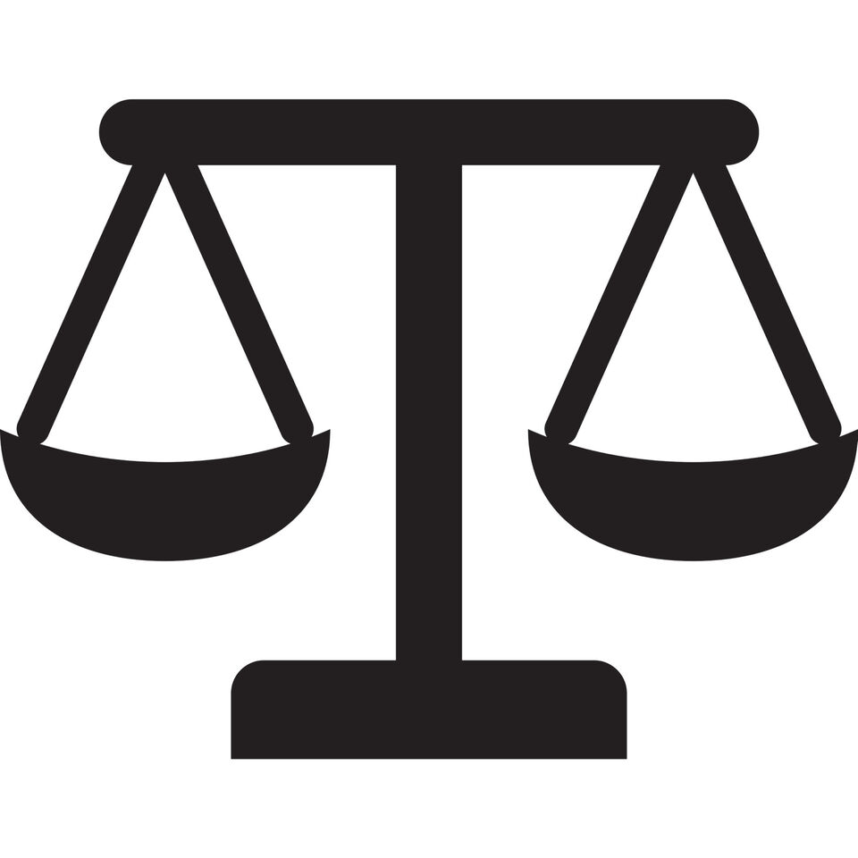 A pair of balance scales