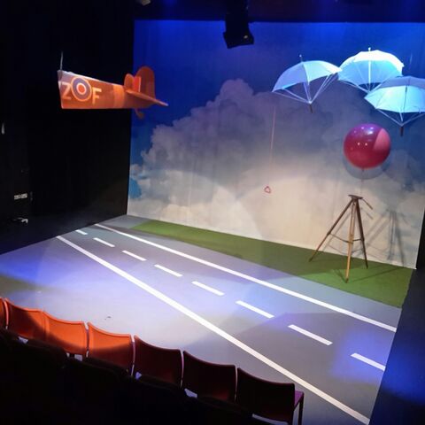 A photo of the set of "SAFE"